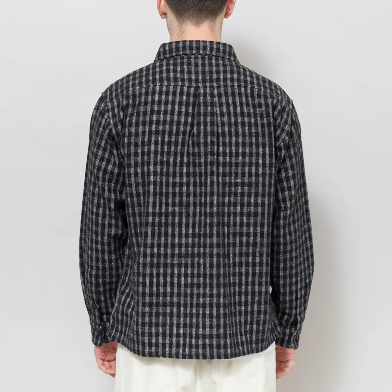 FORMER Vivian Flannel Long Sleeve Shirt Worn Black-2