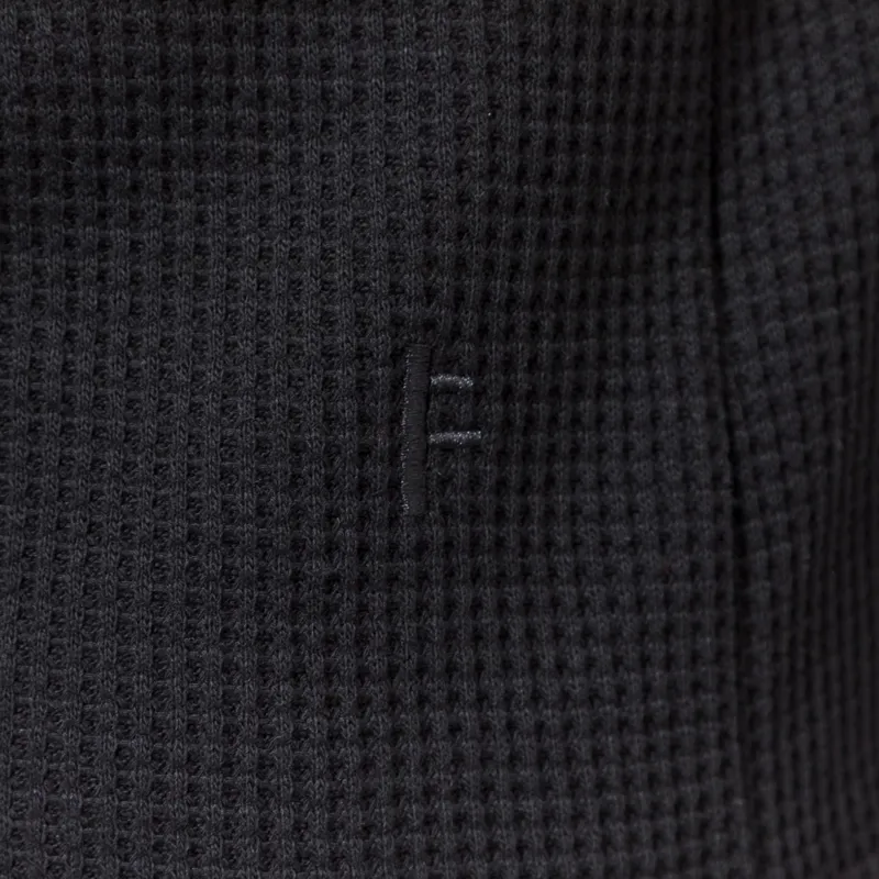 FORMER AG Raglan Waffle Long Sleeve Black-5