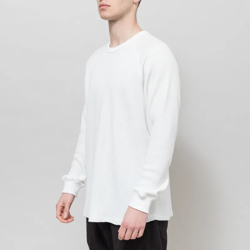 FORMER AG Raglan Waffle Long Sleeve Bone-1