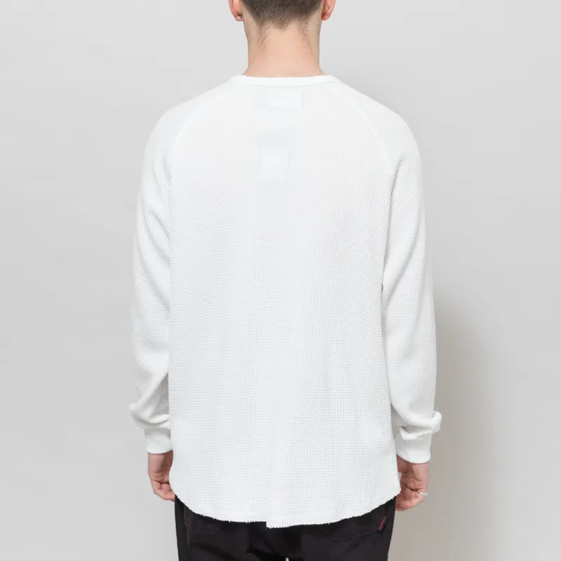 FORMER AG Raglan Waffle Long Sleeve Bone-2