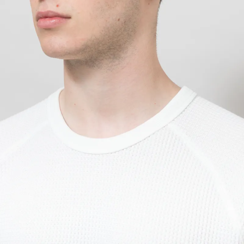 FORMER AG Raglan Waffle Long Sleeve Bone-3