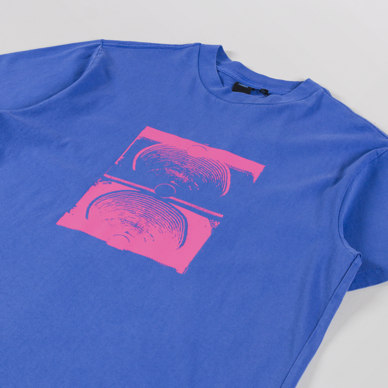 FORMER Crux Overdye T Shirt Washed Cobalt-2