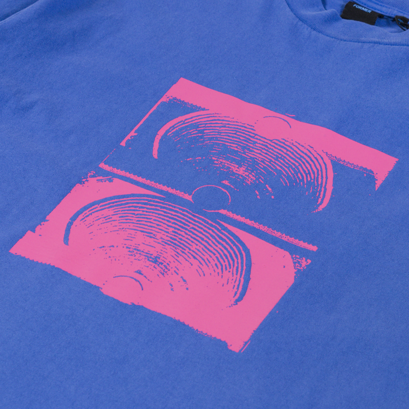 FORMER Crux Overdye T Shirt Washed Cobalt-4