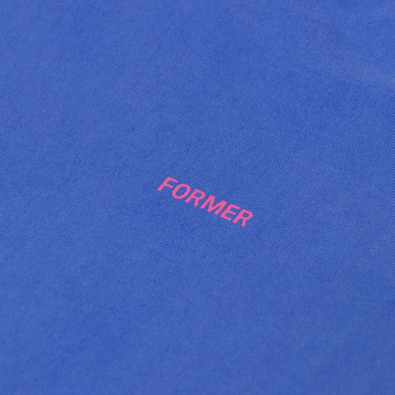 FORMER Crux Overdye T Shirt Washed Cobalt-5