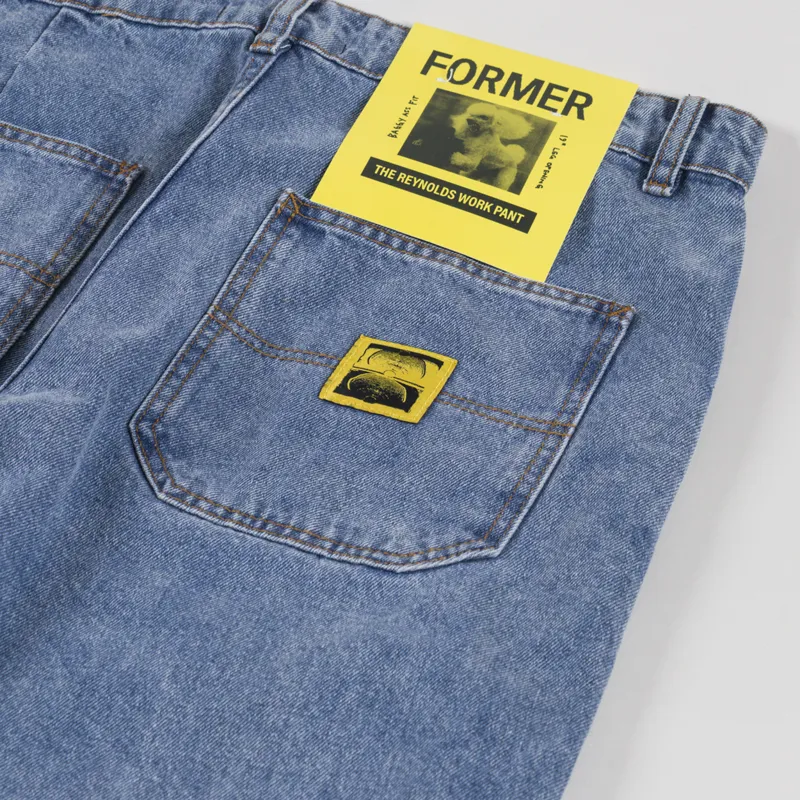 FORMER Reynolds Denim Pants Mid Blue-11
