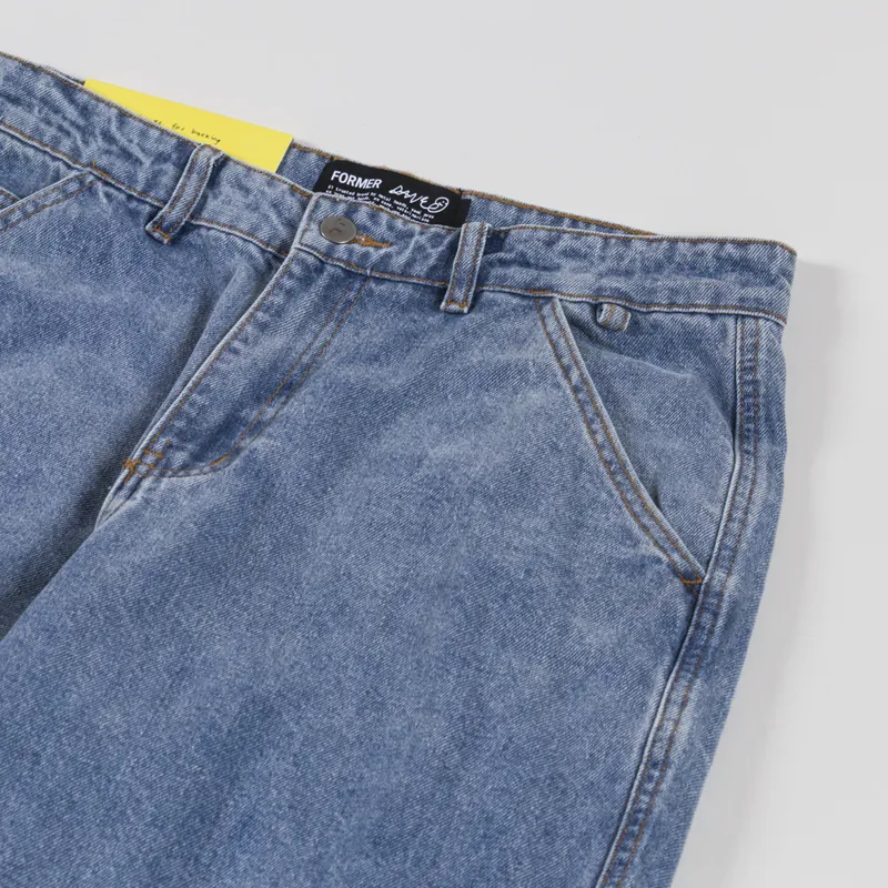 FORMER Reynolds Denim Pants Mid Blue-8