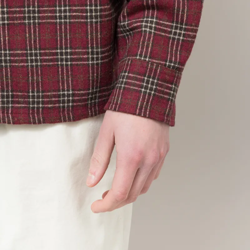 FORMER Reynolds Flannel Long Sleeve Shirt Red-6