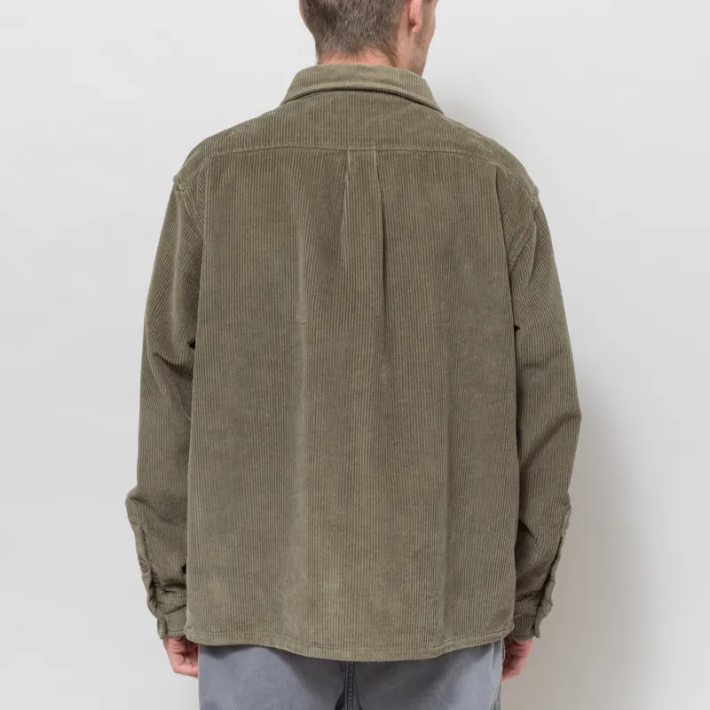 FORMER Reynolds Cord Long Sleeve Shirt Pine-2