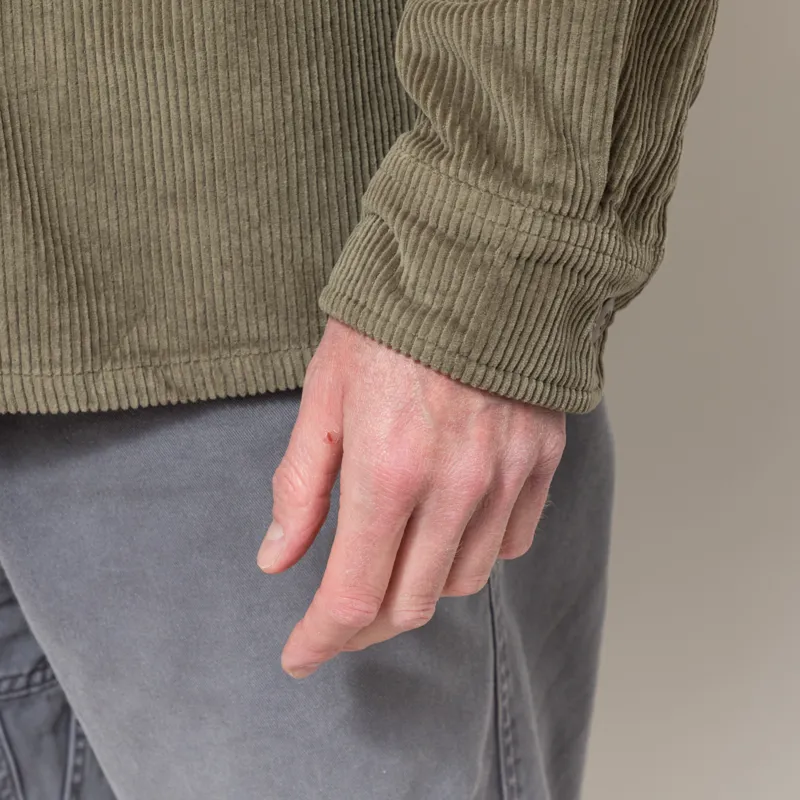 FORMER Reynolds Cord Long Sleeve Shirt Pine-7
