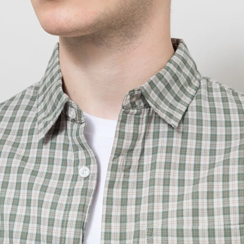 FORMER Vivian Check Shirt Pine-3