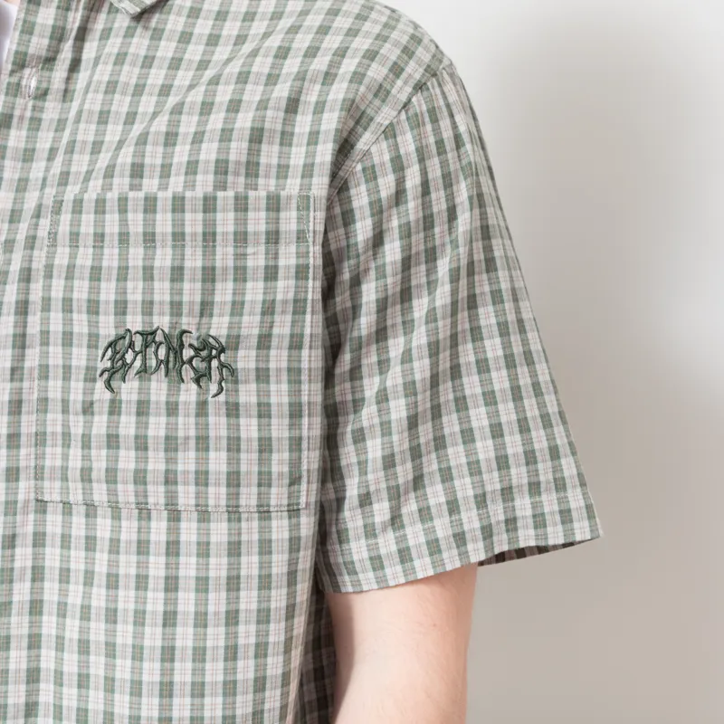 FORMER Vivian Check Shirt Pine-4