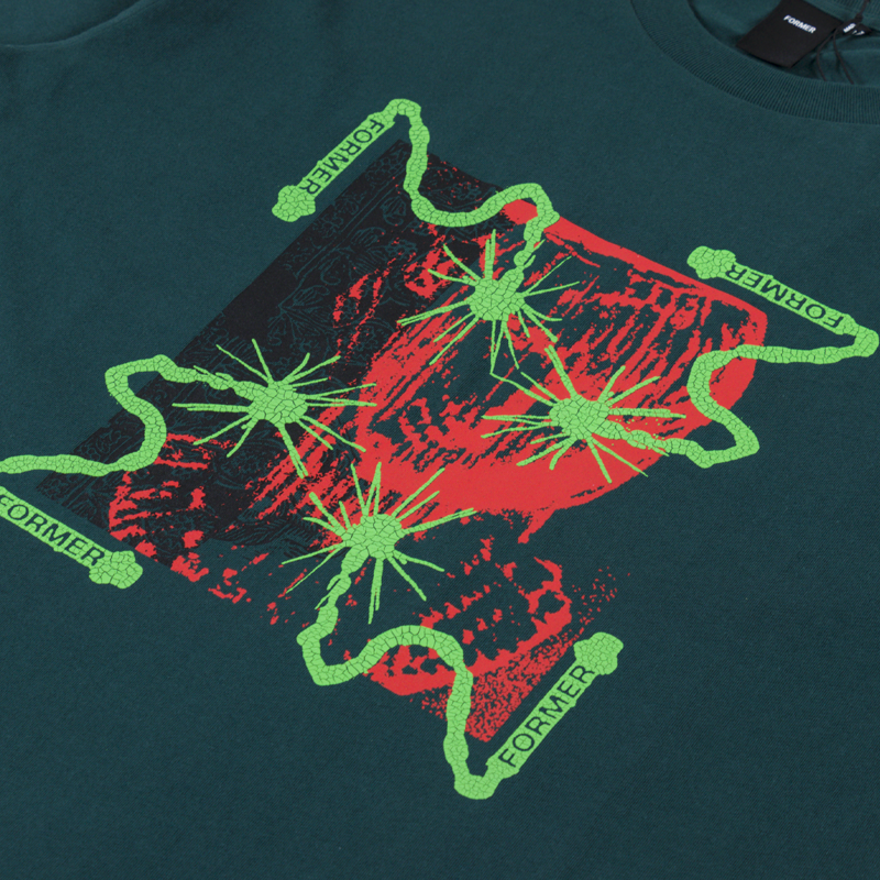 FORMER Chained T Shirt Petrol-2