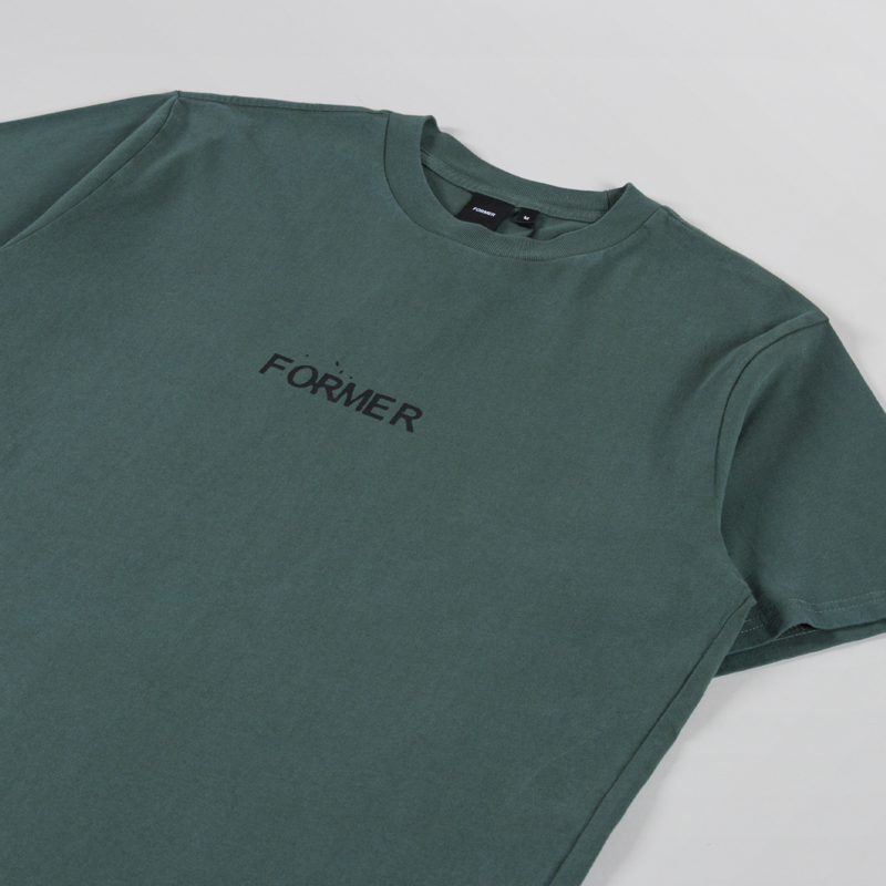 FORMER Trusted T Shirt Washed Green-3