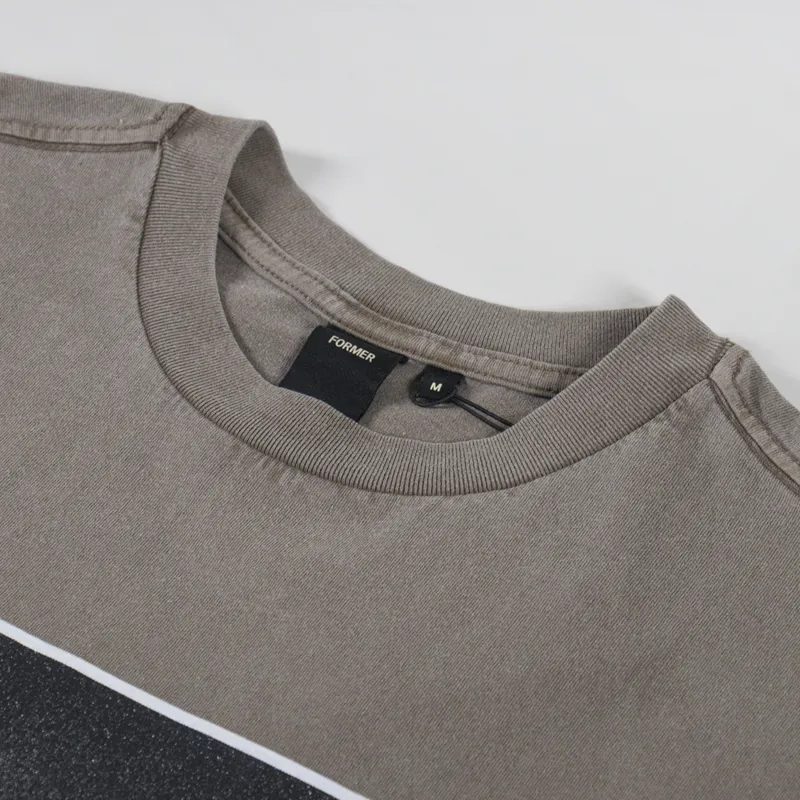 FORMER Ignite Boxy T Shirt Washed Brown-4