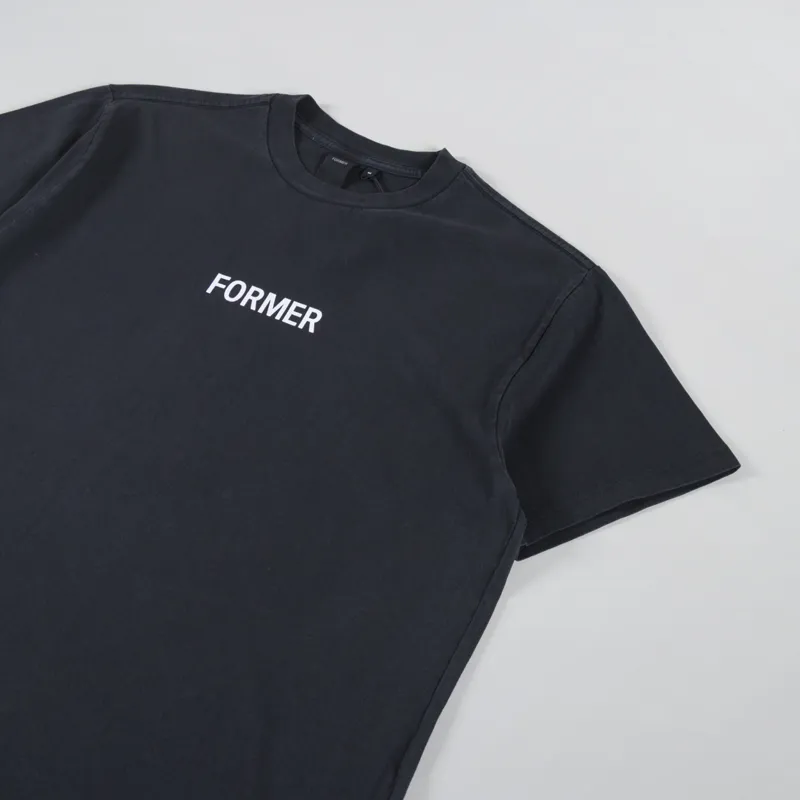 FORMER Legacy Overdye T Shirt Washed Black-1