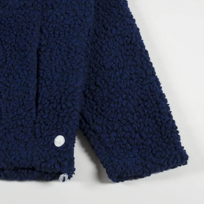 Folk Boxy Funnel Fleece Navy-4