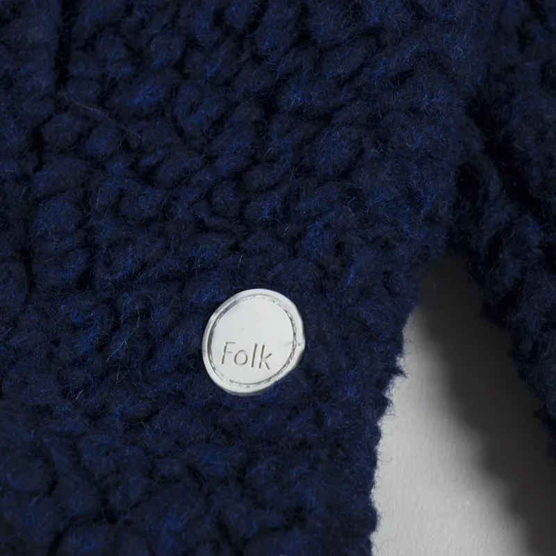 Folk Boxy Funnel Fleece Navy-7