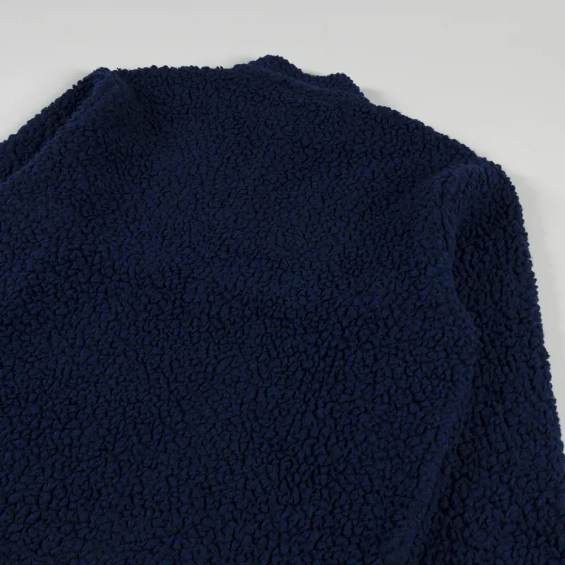 Folk Boxy Funnel Fleece Navy-3
