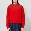 Lowie Womens Fair Isle Yoke Jumper Red