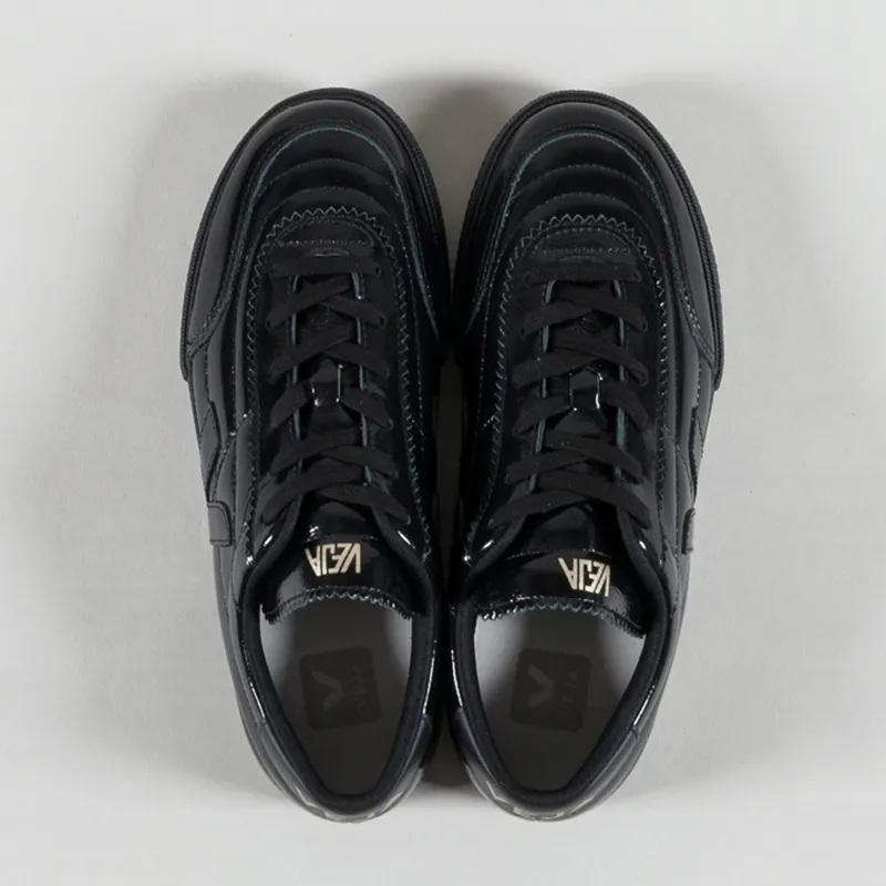 Veja Womens Panenka OT Leather Shoes Patent Leather Black-6