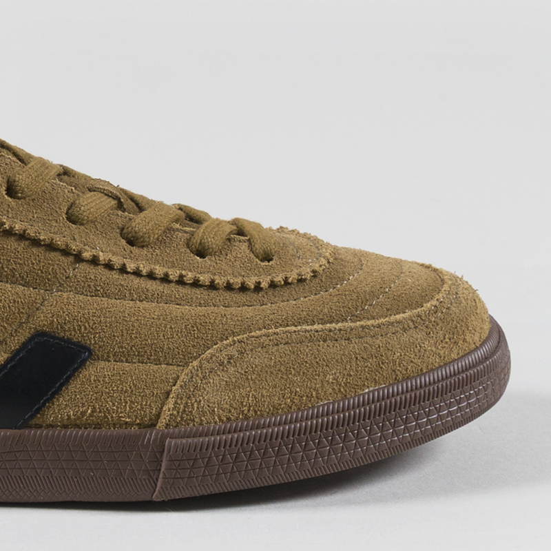 Veja Womens Panenka Suede Shoes Tent Black Bark-5