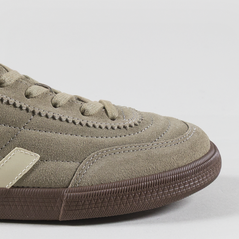 Veja Womens Panenka Suede Shoes Taupe Pierre Bark-5