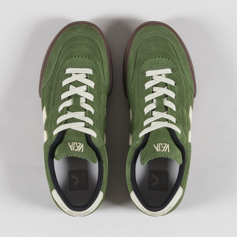 Veja Womens Panenka Suede Shoes Militar Pierre Bark-6