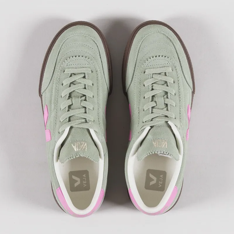 Veja Womens Panenka Suede Shoes Clay Malibu Bark-6