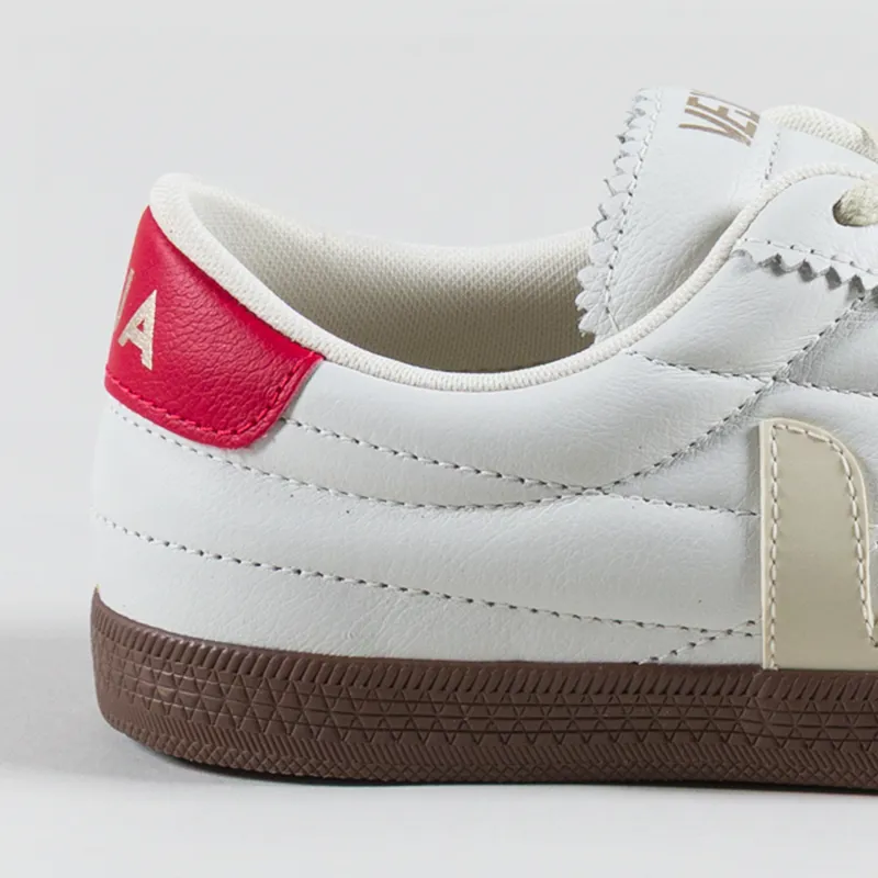 Veja Womens Panenka OT Leather Shoes White Pierre Pekin Bark -4