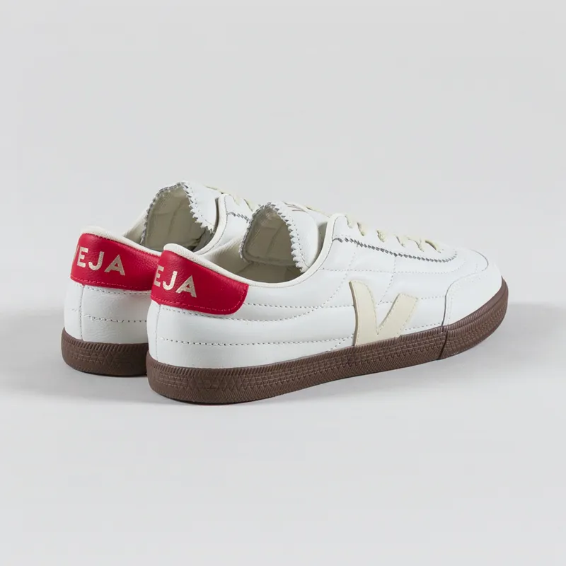 Veja Womens Panenka OT Leather Shoes White Pierre Pekin Bark -1