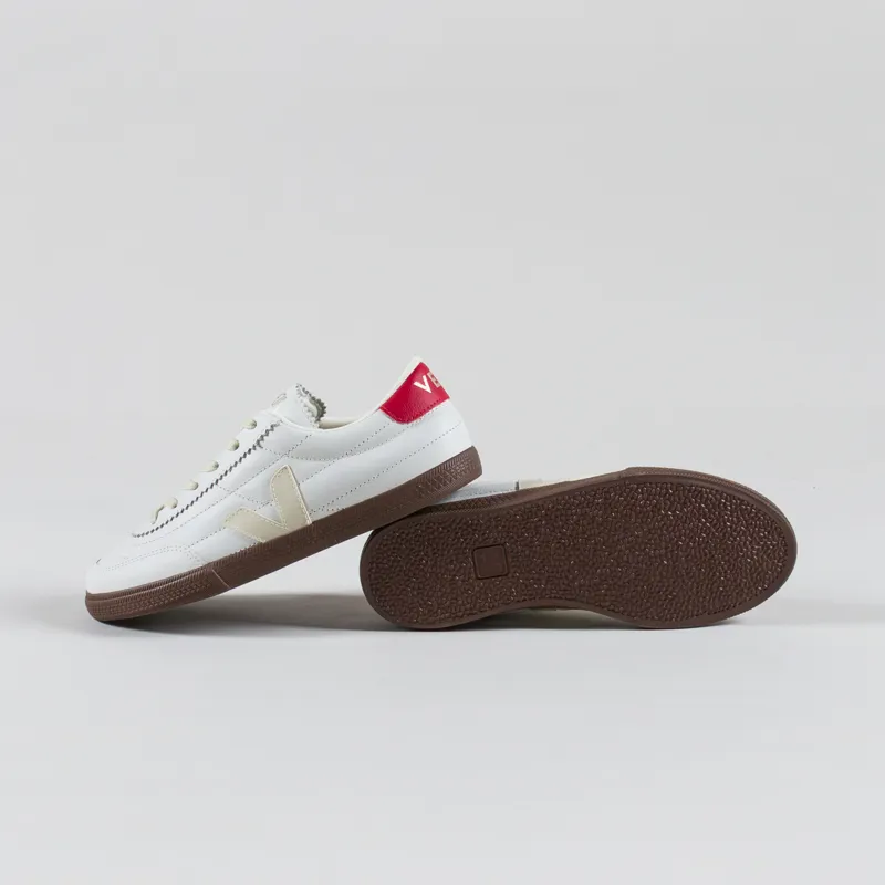 Veja Womens Panenka OT Leather Shoes White Pierre Pekin Bark -3