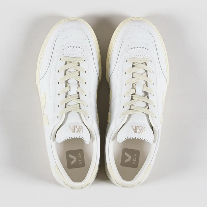 Veja Womens Panenka OT Leather Shoes White Calcaire-6