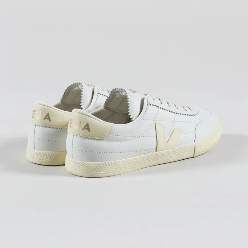 Veja Womens Panenka OT Leather Shoes White Calcaire-1