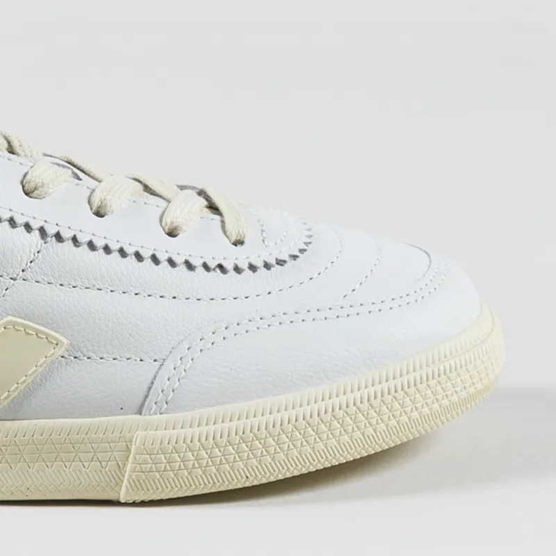 Veja Womens Panenka OT Leather Shoes White Calcaire-5