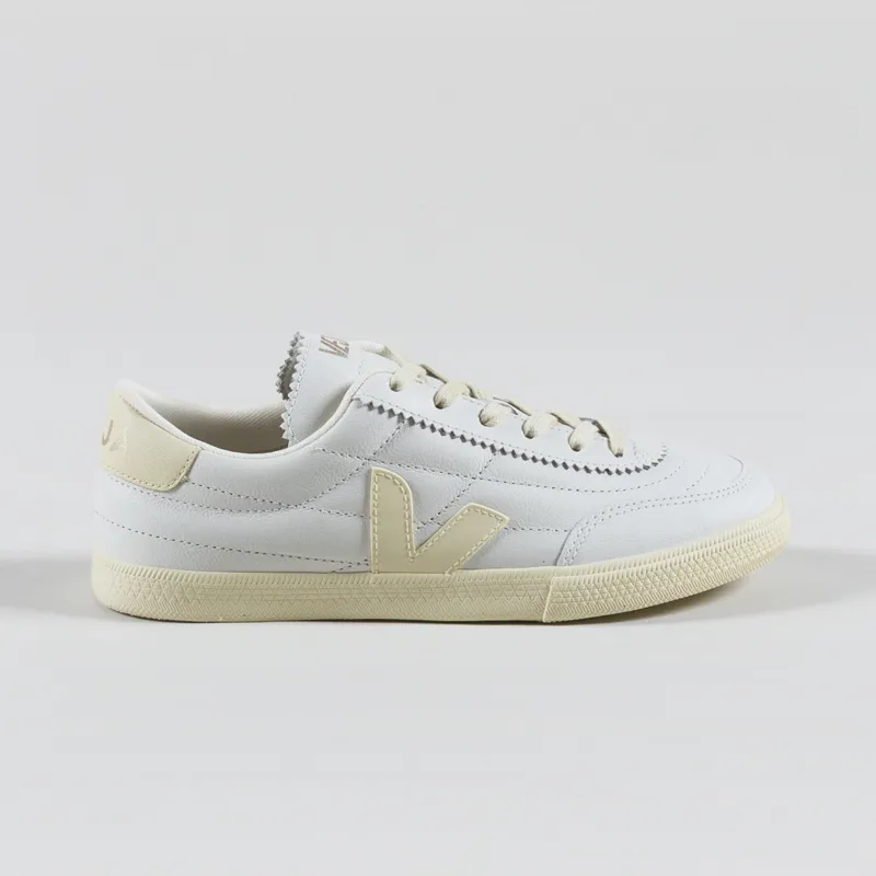 Veja Womens Panenka OT Leather Shoes White Calcaire-2