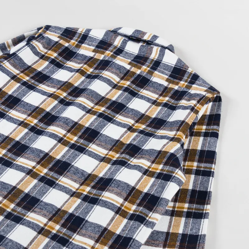 Adsum Classic Plaid Workshirt Beige Check-3