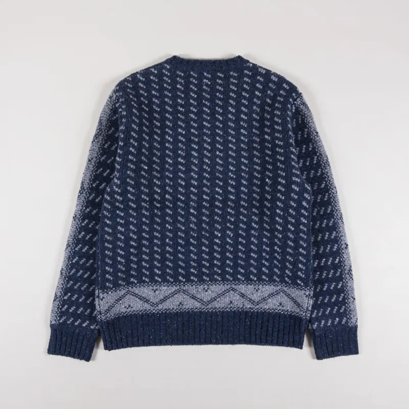 Adsum Logo Knit Crewneck Blue-1