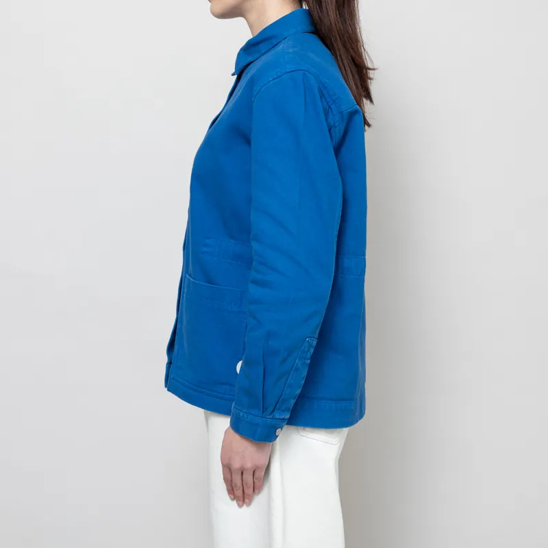 Folk Womens Assembly Jacket Cobalt Twill-2