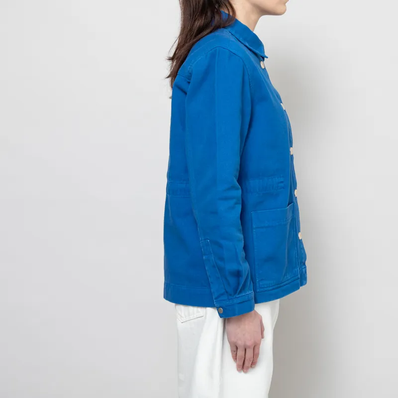 Folk Womens Assembly Jacket Cobalt Twill-4