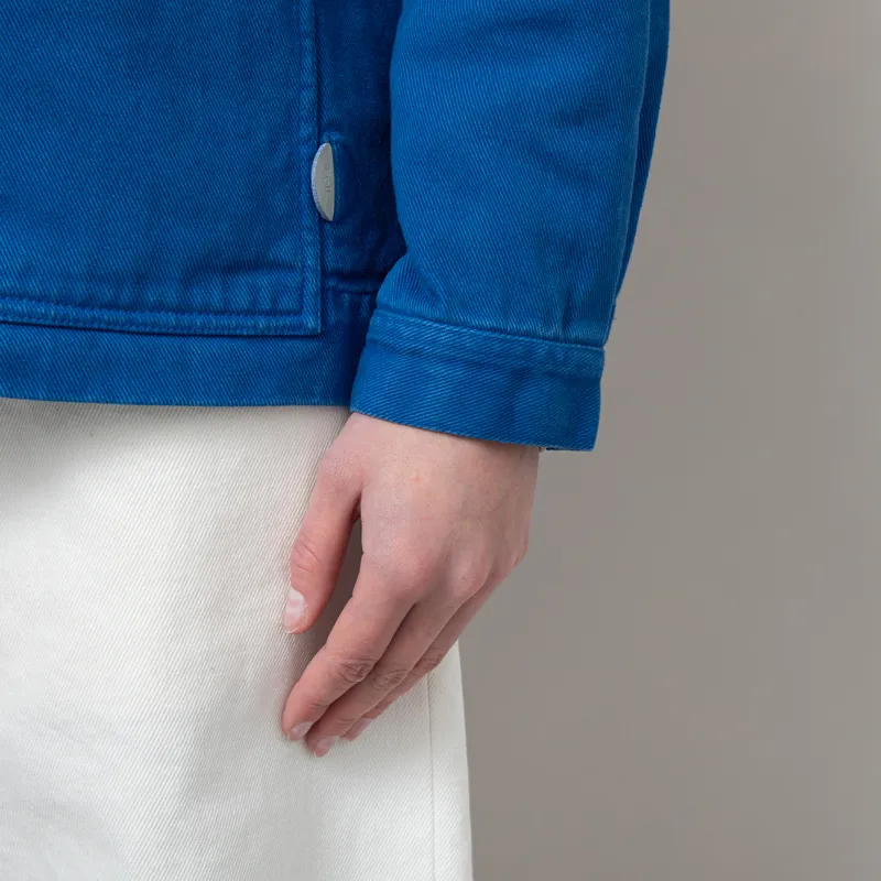 Folk Womens Assembly Jacket Cobalt Twill-8