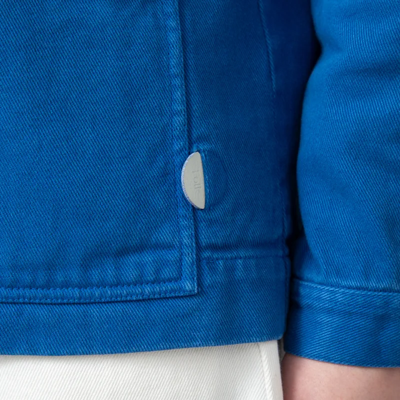 Folk Womens Assembly Jacket Cobalt Twill-9