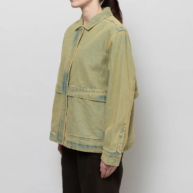 Folk Womens Blouson Bleached Denim-2