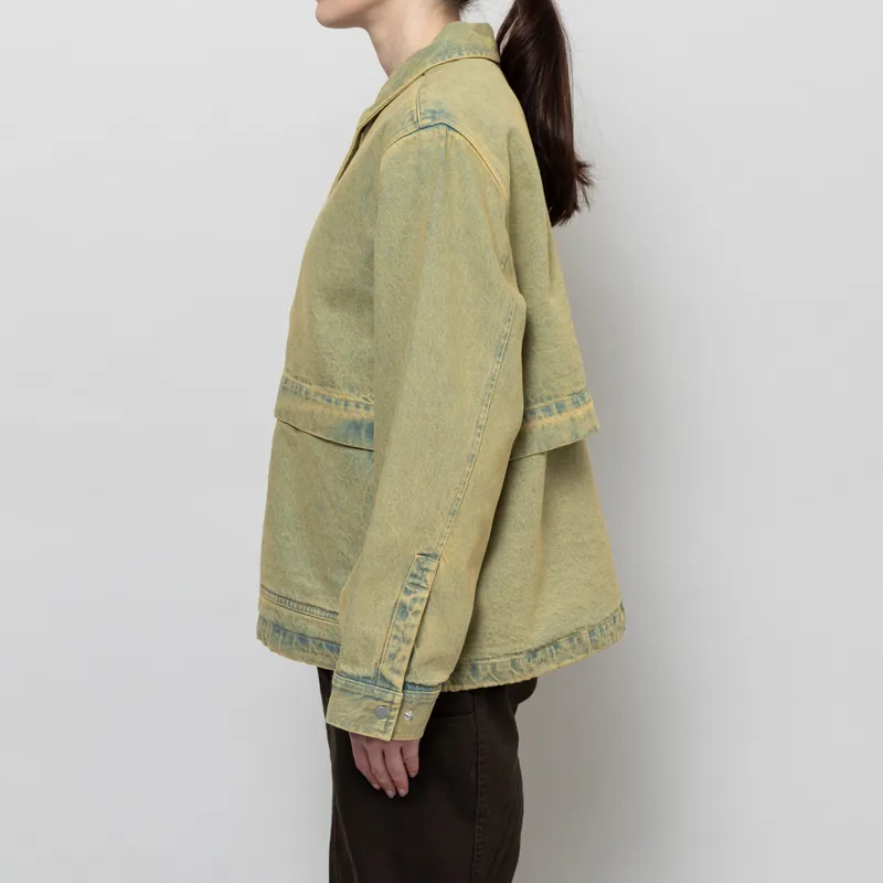 Folk Womens Blouson Bleached Denim-3