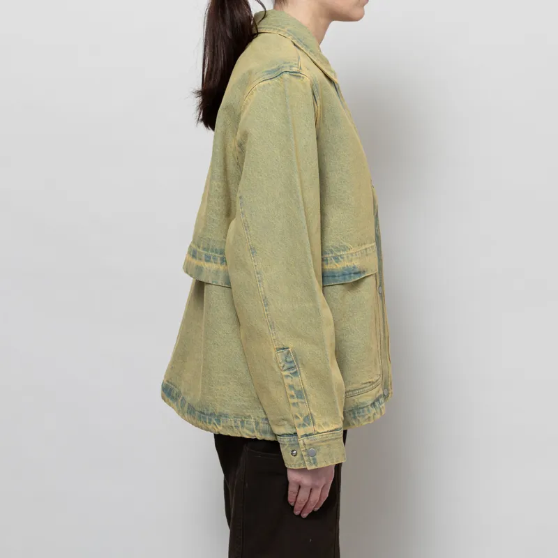 Folk Womens Blouson Bleached Denim-5