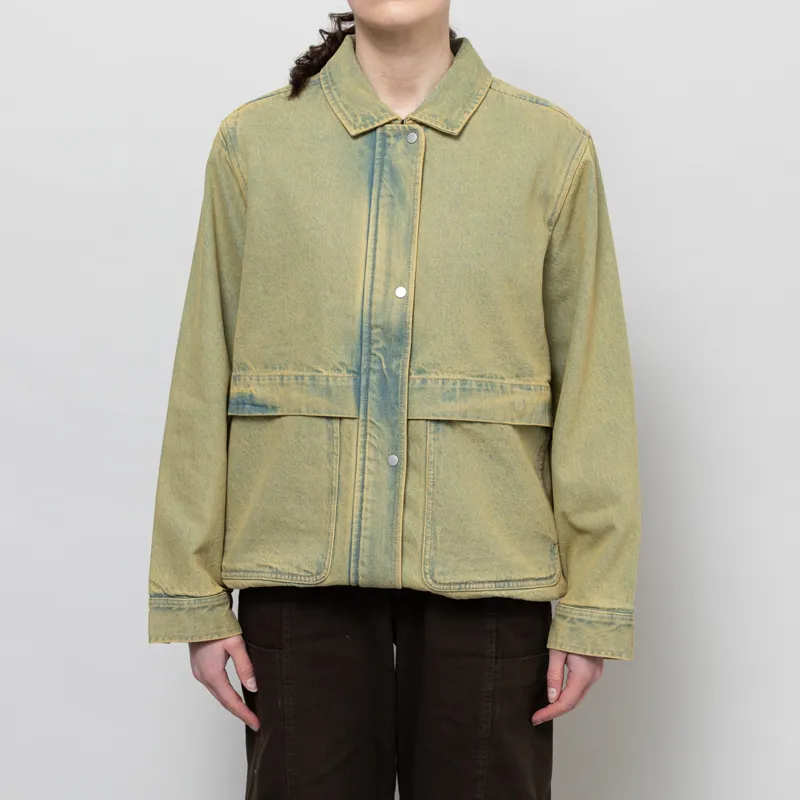 Folk Womens Blouson Bleached Denim-1