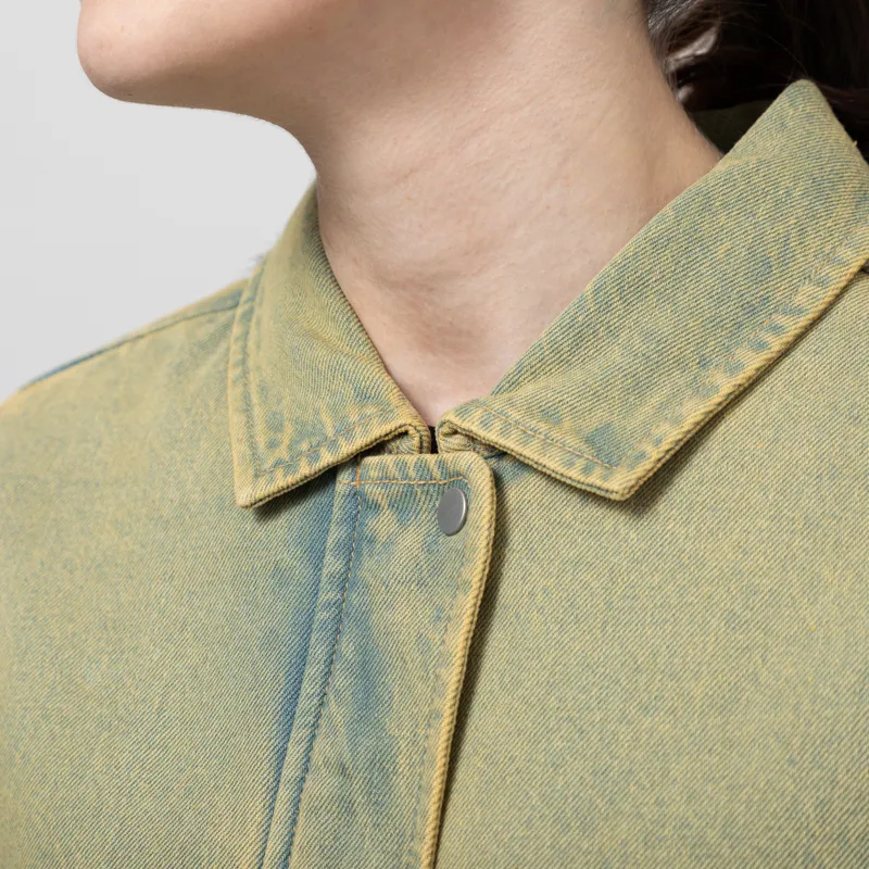 Folk Womens Blouson Bleached Denim-6