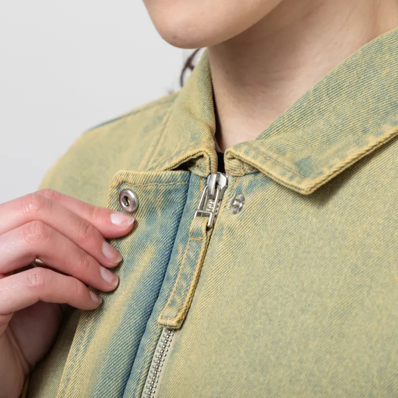 Folk Womens Blouson Bleached Denim-7