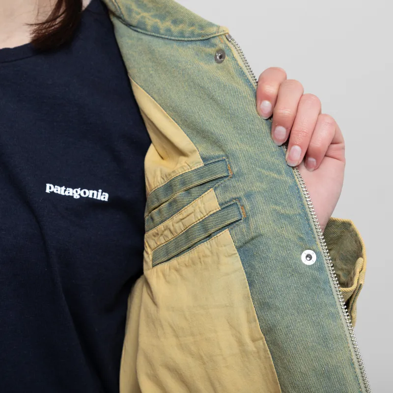 Folk Womens Blouson Bleached Denim-8