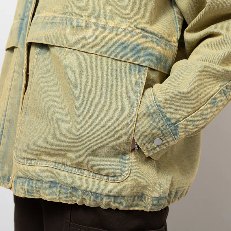 Folk Womens Blouson Bleached Denim-10