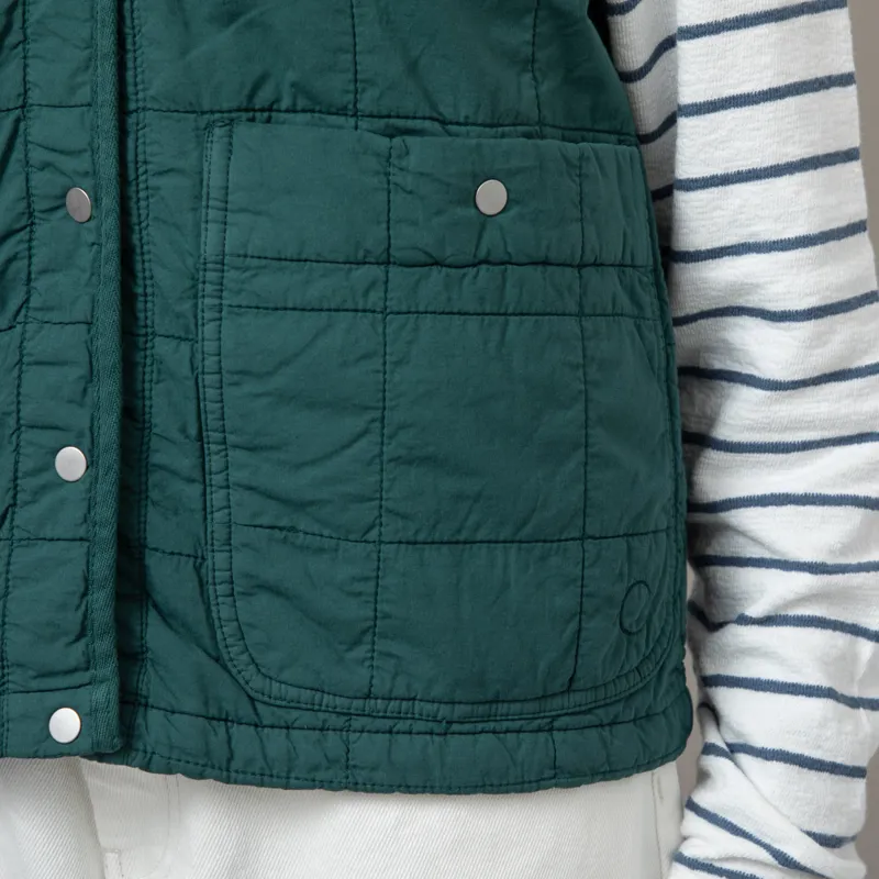 Folk Womens Gilet Vintage Green-6